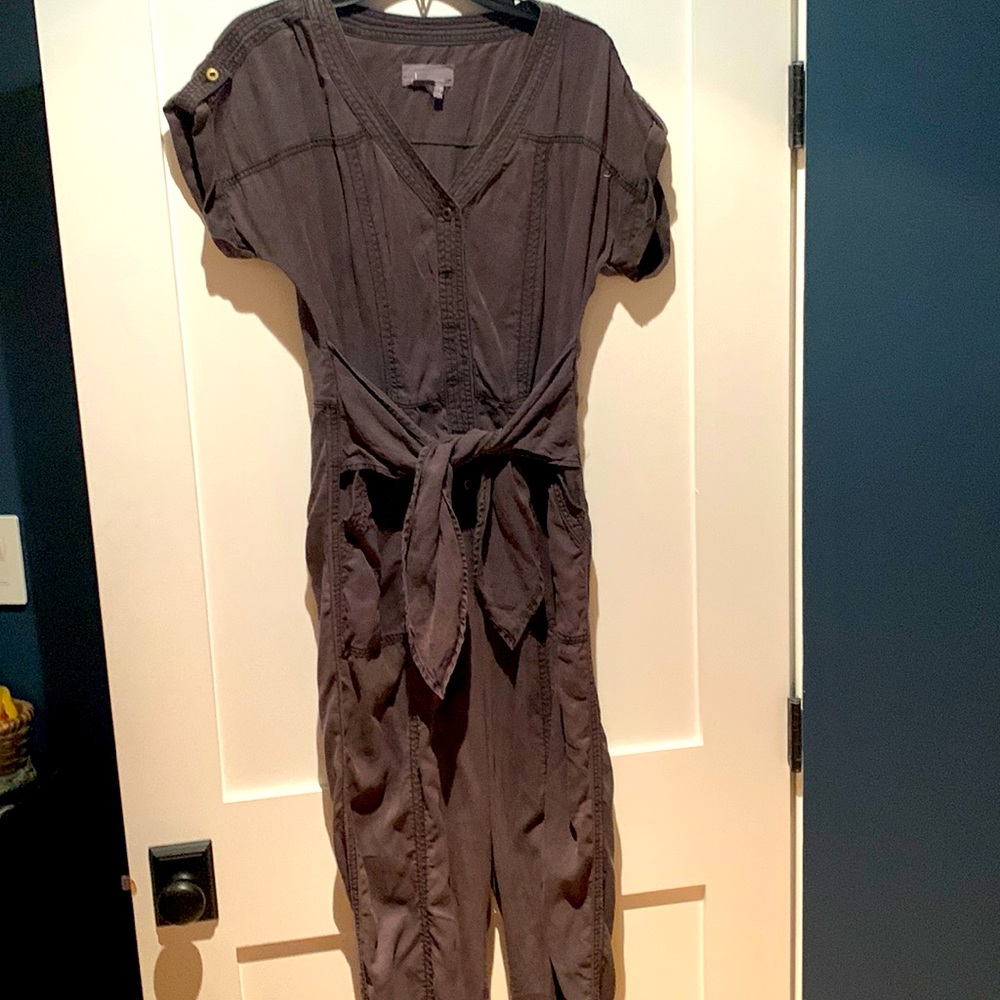 Anthropologie JUMPSUIT - slate gray - size 8